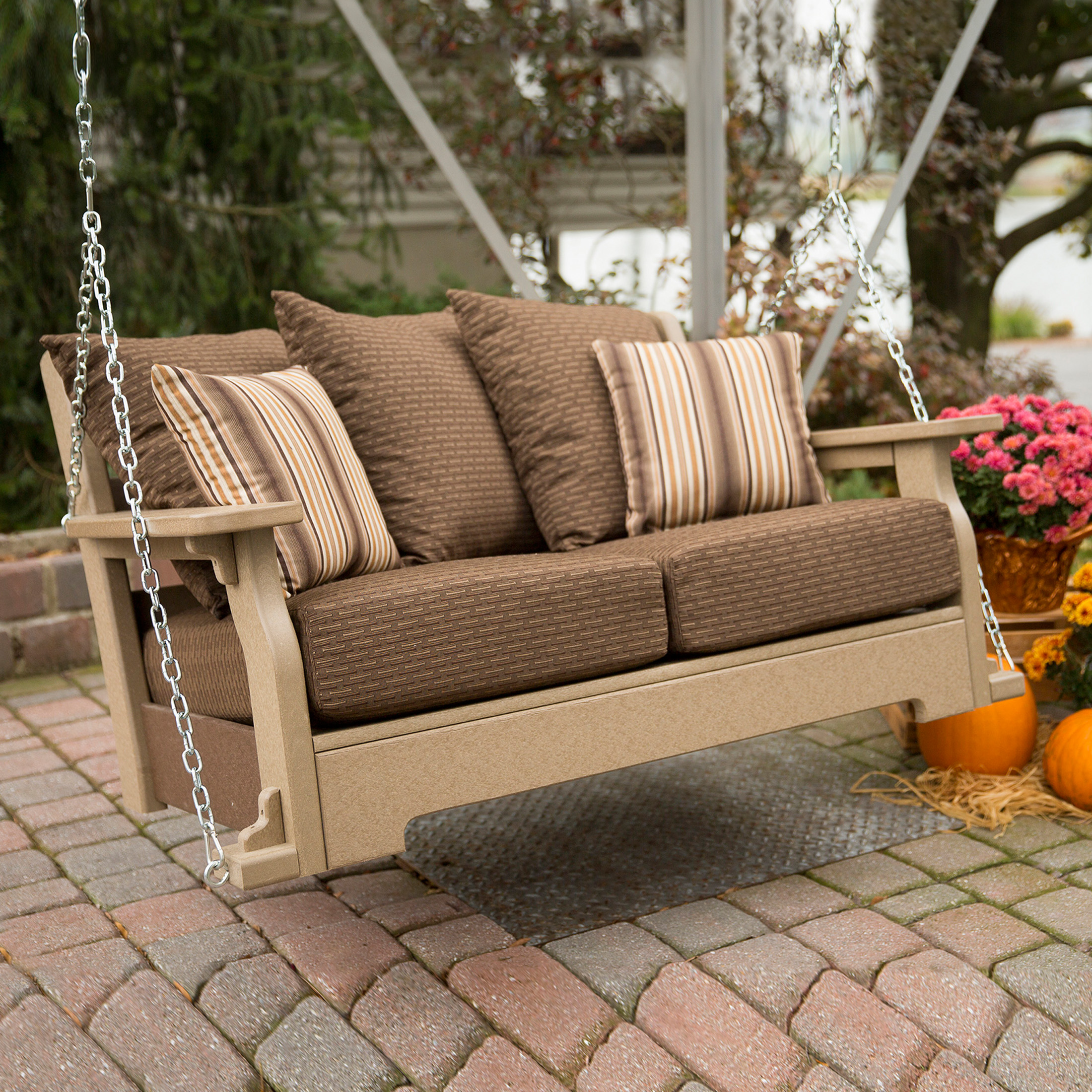 Finch Amish Poly Van Buren Deep Seating Swing